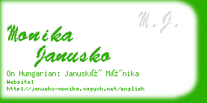 monika janusko business card
